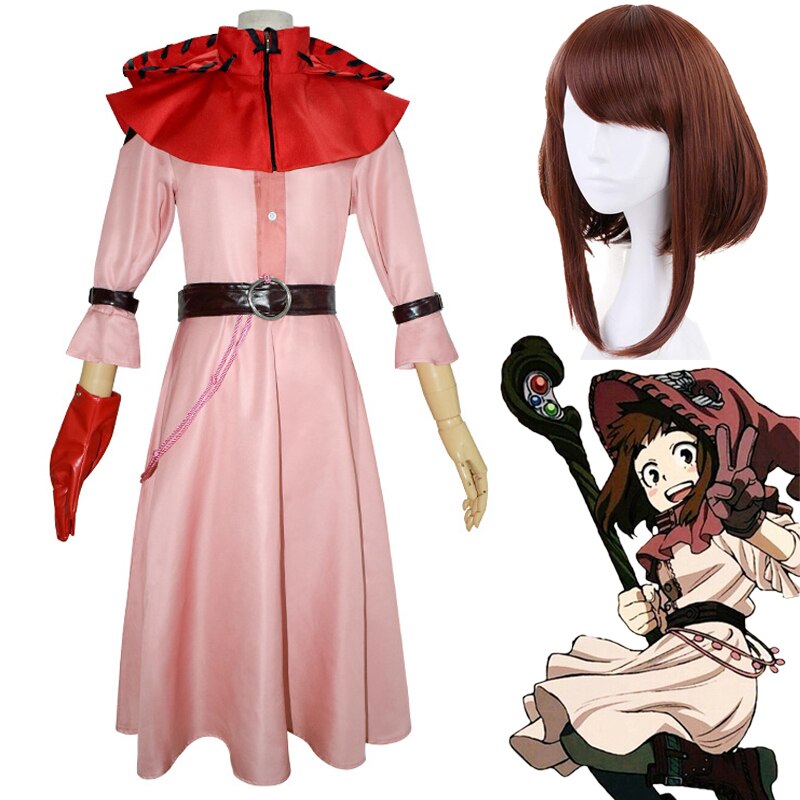 My Hero Academia Uraraka Ochaco ִϸ̼ ڽ ǻ, ª ĵ  ũ 巹  ҷ  Ƽ  + 尩 + Ʈ